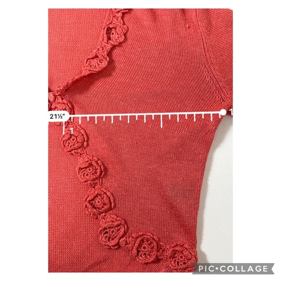 Jones  Wear Jeans Embroidered   Cardigan One Button Size XL - Picture 4 of 9